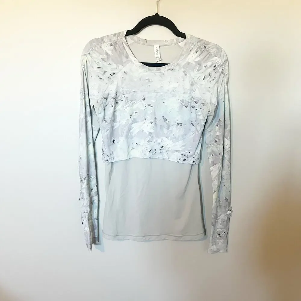Lululemon sea-me-run long sleeve‎ lightweight layered shirt size 4
